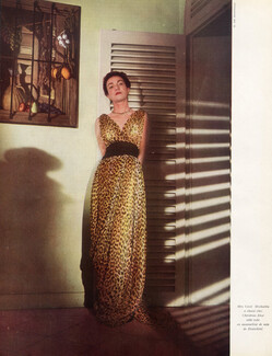 Christian Dior (Couture) 1947 Mrs Cecil Michaëlis, Photo H. de Segonzac, Evening Gown