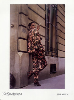 Yves Saint-Laurent 1982 Helmut Newton, Abraham (Fabric)
