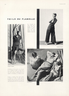 Hélène Yrande, Schiaparelli, Yteb 1930 George Hoyningen-Huene, Trousers Shorts