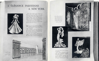L'Élégance Parisienne à New York, 1939 - French Haute Couture, Paquin, Lelong, Rouff, Weil, Fourrures Max..., Text by F. L., 9 pages