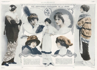 Drecoll, Doeuillet, Chéruit 1912 Fantaisies de la Mode, Photos Talbot & Félix