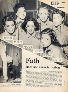 Fath lance une nouvelle "cabine", 1953 - Jacques Fath New Models