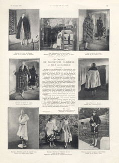 "La Fourrure à l'Exposition internationale des Arts décoratifs et industriels modernes" 1925 Fur Coats