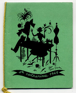 Jacques Griffe 1949 Janine Goubault (Catherinette) Leaflet, Invitation Card, Saint Catherine's Day
