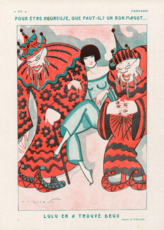 Eller 1926 Chinese Costume, Les Deux Magots de Lulu