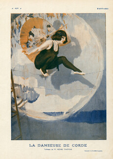 La Danseuse de Corde, 1913 - Henri Thomas Tightrope Walker, Circus