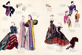 Pierre Mourgue 1938 Lelong, Alix, Schiaparelli, Molyneux, Jeanne Lanvin, Chanel, Suzy, Padova, Mulberry...