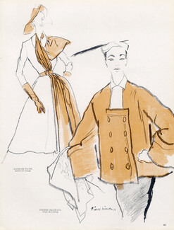 Pierre Simon 1951 Jacques Fath & Pierre Balmain, Jacket Waistcoat