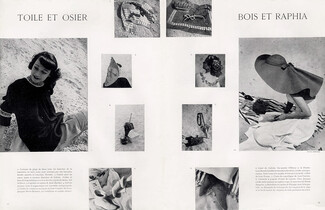Toile et osier - Bois et raphia, 1948 - Hermès (Beach Wear) Schiaparelli, Calixte... Perugia, Line Vautrin, Lola Prusac, Henry à la Pensée