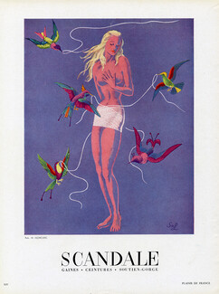 Scandale (Lingerie) 1950 Girdle, Lesage