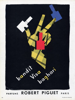 Robert Piguet (Perfumes) 1951 Bandit, Visa, Baghari, Bouldoires