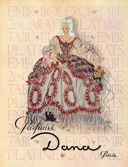 Dana (Perfumes) 1946 Facon Marrec, 18th Century Costumes