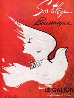 Le Galion (Perfumes) 1958 Sortilège, Bourrasque, Claude Maurel