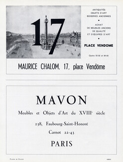 Maurice Chalom (Decorator) 1958 Place Vendôme