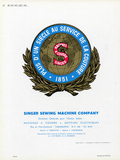 Singer - Machines à Coudre 1954 Label, Madagascar