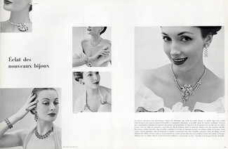 Cartier, Mauboussin, Mellerio Dits Meller, Boucheron 1952 Necklace, Earrings