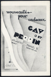 Gay & Perrin 1930s (Department Store) Leaflet - Cigarette Box, Vanity Case, Handbag, Jewels, Porcelain Trinkets