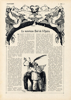 Le Nouveau Bal de l'Opéra, 1913 - Armand Vallée, Texte par Montozon