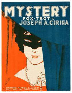 Roger De Valerio 1919 Mystery Fox-trot by Joseph A. Cirina, Music Score, 4 pages