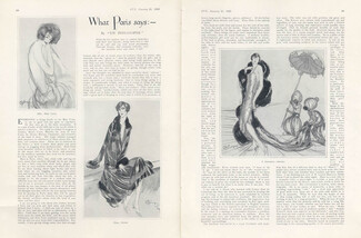 What Paris Says, 1925 - Jean-Gabriel Domergue Alice Cocéa, Mrs Didier, Parisian Society, Texte par Un Philosophe
