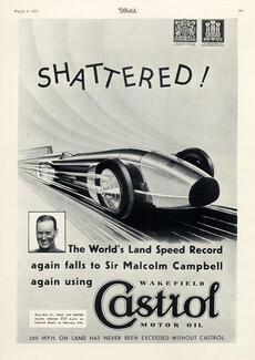 Castrol (Motor Oil) 1932 Malcolm Campbell, Racing Driver