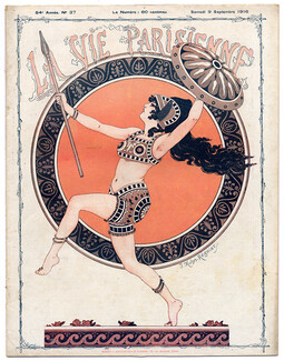Joseph Kuhn-Régnier 1916 Female soldier, Dance, Classical Antiquity
