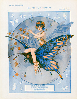 Léo Fontan 1916 Fairy Spring, Butterfly
