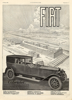 Fiat 1925 Cabriolet Laborey Factory