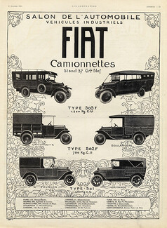 Fiat (Cars) 1924 Small Vans