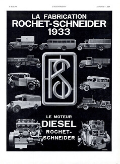 Rochet-Schneider 1933 Moteur Diesel