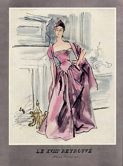 Molyneux 1939 Le XVIIIe retrouvé, Evening Gown, Eric