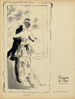 Robert Piguet 1941 Simone Brousse "A la manière de Renoir", Dancer