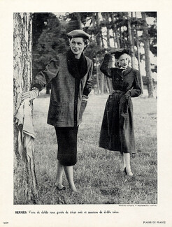 Hermès (Couture) 1951 Veste de doblis roux