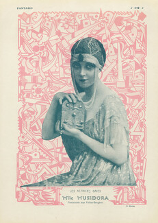 Musidora 1914 Chorus Girl Folies Bergère Portrait