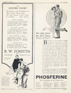 Fred Astaire & Adèle Astaire 1926 Phosferine Advert
