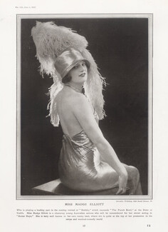Madge Elliott 1925 Photo Dorothy Wilding, Costume Music Hall