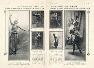 Vaslar Nijinsky, Thamar Karsavina, Sophie Fedorova, Vera Fokina 1911 Russian Ballet