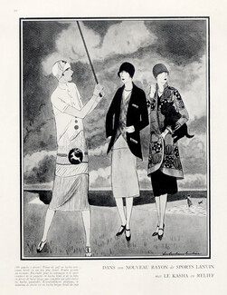 Jeanne Lanvin (Couture) 1925 Fashion Illustration Golf, Lee Creelman Erickson