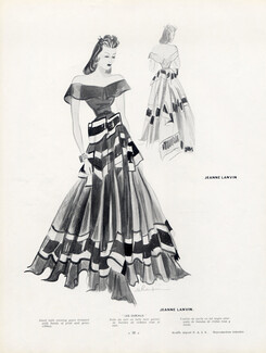 Jeanne Lanvin (Couture) 1937 Schompré, Evening Gown