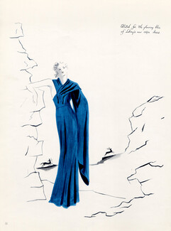 Lucien Lelong (Couture) 1936 Jean Hugo, Mid-season Blues