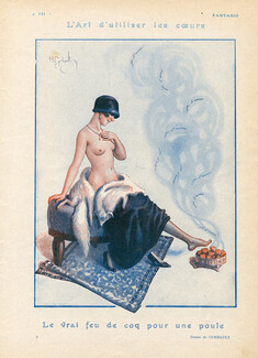 Henry Gerbault 1923 Sexy Girl Topless