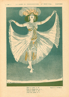 Auguste Roubille 1918 Chorus Girl Topless