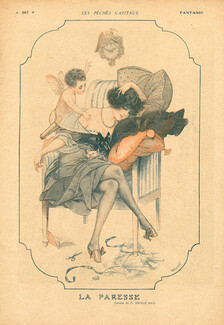 Hérouard 1918 ''La Paresse'' angel