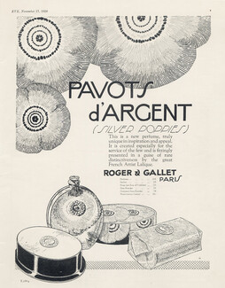 Roger & Gallet (Perfumes) 1926 Pavots D'Argent