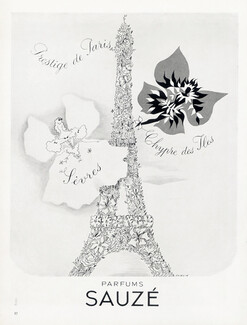 Sauzé (Perfumes) 1946 Eiffel Tower, Maurice Paulin