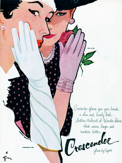 Crescendoe (Gloves) 1956 René Gruau