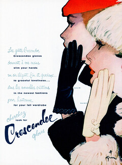 Crescendoe (Gloves) 1956 René Gruau