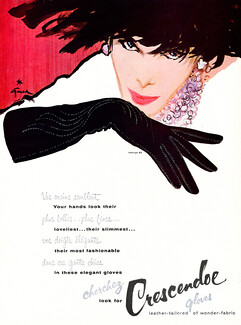 Crescendoe (Gloves) 1956 Madrigal, René Gruau