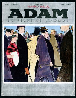 René Gruau 1946 Adam magazine cover