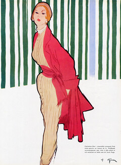 René Gruau 1950 Christian Dior
